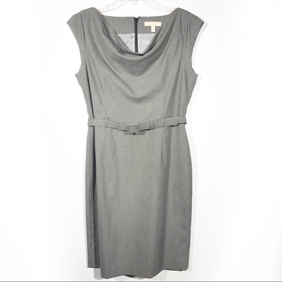 Banana Republic Dresses & Skirts - Banana Republic Grey Belted Houndstooth Dress 10P